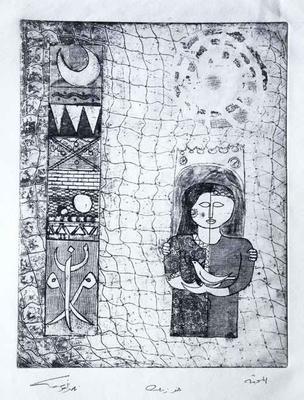 Affection, 1987, Zinc etching