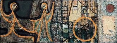 Celebration, 1980, Acrylic and mixed media