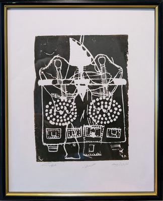 Folk Memories, 1998, Linoleum print