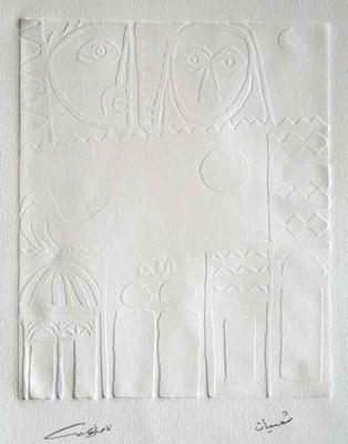 Folkloric Themes, 1987, Zinc etching