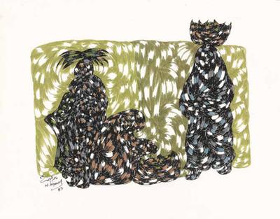 Formation No. 1, 1983, Marker pens and watercolors