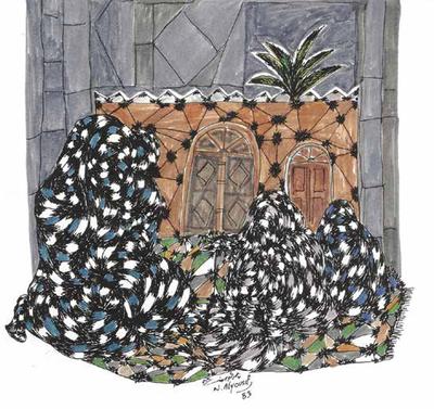 Formation No. 2, 1983, Marker pens and watercolors