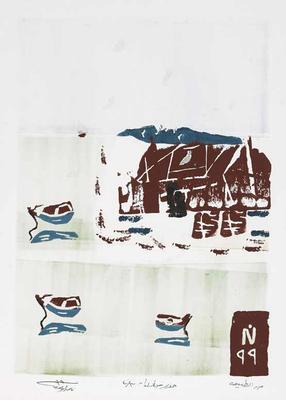 From Nature,, 1999, Linoleum print