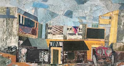 Gazoline Seller, 1971, Collage