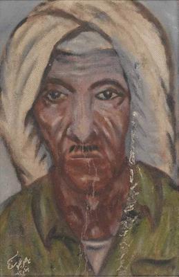 Haji Ebrahim, the Janitor, 1962, Oil