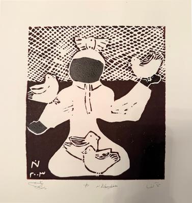 Harmony, 2003, Linoleum print