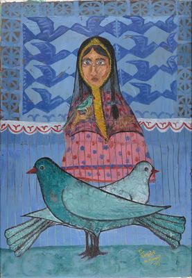 Land of Peace, 1977, Acrylic