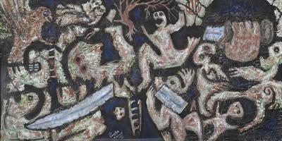 Lebanon Is Being Torn Apart, 1982, Acrylic