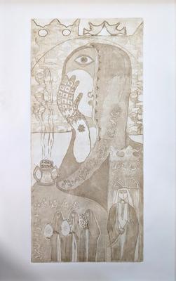 Lola Dlalik Matanyna (Quote), 1987, Print - Zinc Etching
