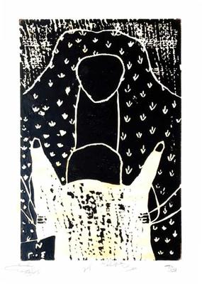 Motherhood, 2004, Linoleum print