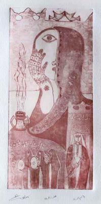 O Mother of Flowers 2, 1986, Print - Zinc Etching