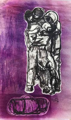 Sabra and Shatila, 1982, Ink and watercolors