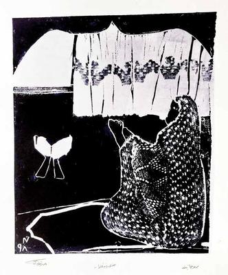 Spirituality, 1998, Linoleum print