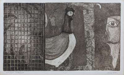 Surprise and Worry, 1987, Print - Zinc Etching