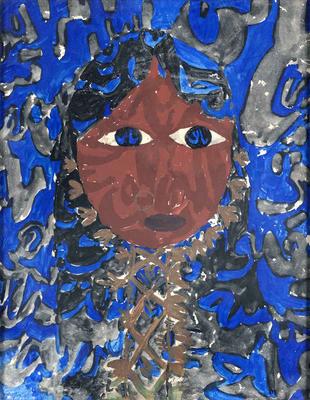 The Bukhnuq Lady, 1971, Gouache