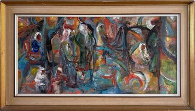The market, 1989, Acrylic