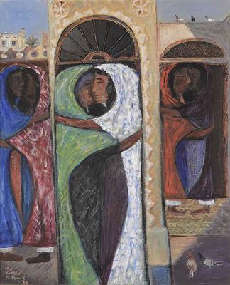 The Meeting, 1989, Acrylic