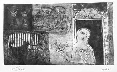 The Monster, 1981, Print - Zinc Etching