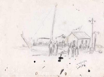 The Pier, 1966, Sketch