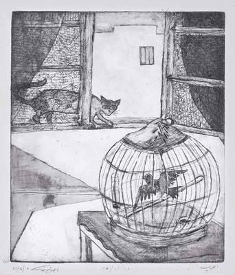 The Prey, 1986, Print - Zinc Etching