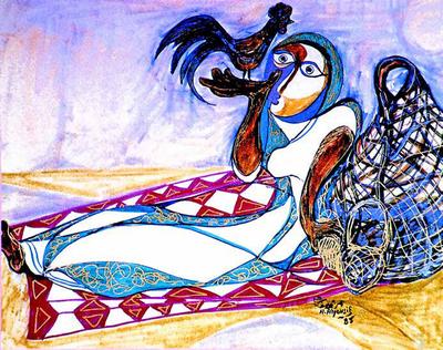 The Toy, 1985, Watercolors and marker pens