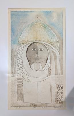 The Two Sisters, 1988, Print - Zinc Etching