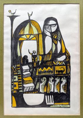 The Wait, 1985, Watercolour