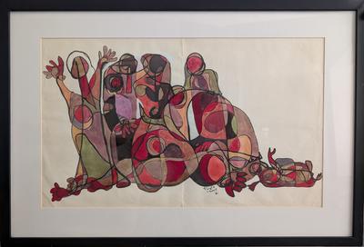 Torment, 1982, Watercolour