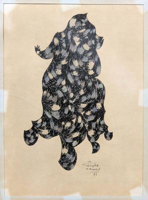 Untitled, 1983, Marker pens and watercolors
