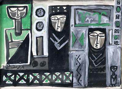 Untitled, 1974, Gouache