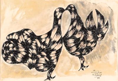 Untitled, 1983, Marker pens and watercolors