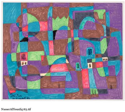 Untitled, 1989, Ink and felt pen colors