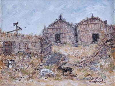 Untitled - Study, 1991, Acrylic